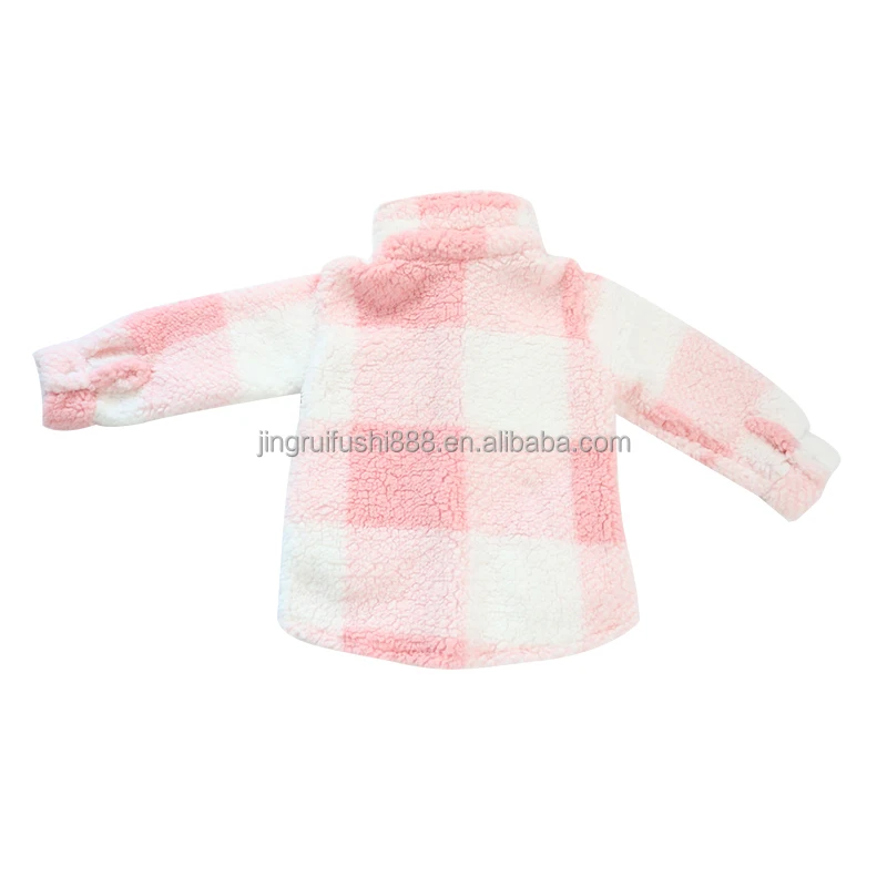 Full Children Toddlers Jackets Flannel Checkered Boy and Girls Autumn Winter Warm Coats Outerwear