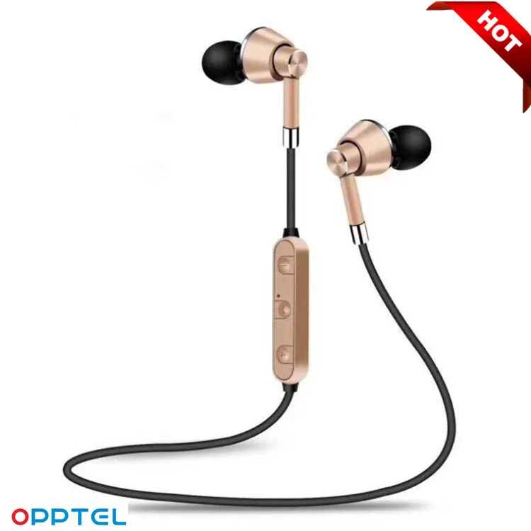 Wireless sports headset metal wireless headset in ear sports waterproof