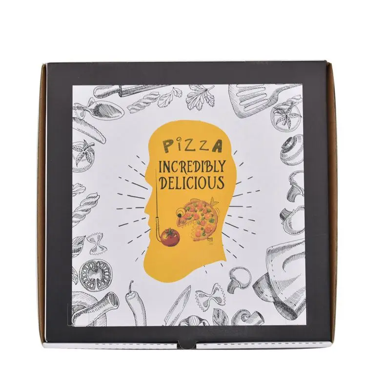 4 5 6 7 8 9 10 11 12 13 14 16 18 20 24 30 inch Portable Pizza Box Take-out Food Packing Box Color Printing Box