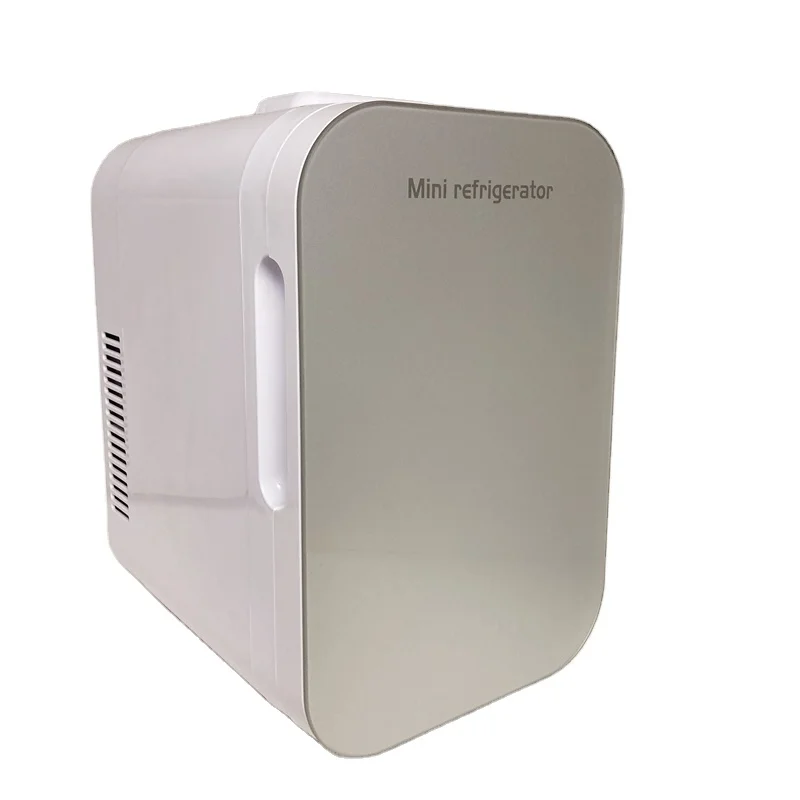 8L Portable Makeup Skincare Fridge Small Fridge for Office Bar DC 12V AC 220V/110V Plastic OEM Mini Fridge Compact 2 Years 6-8L