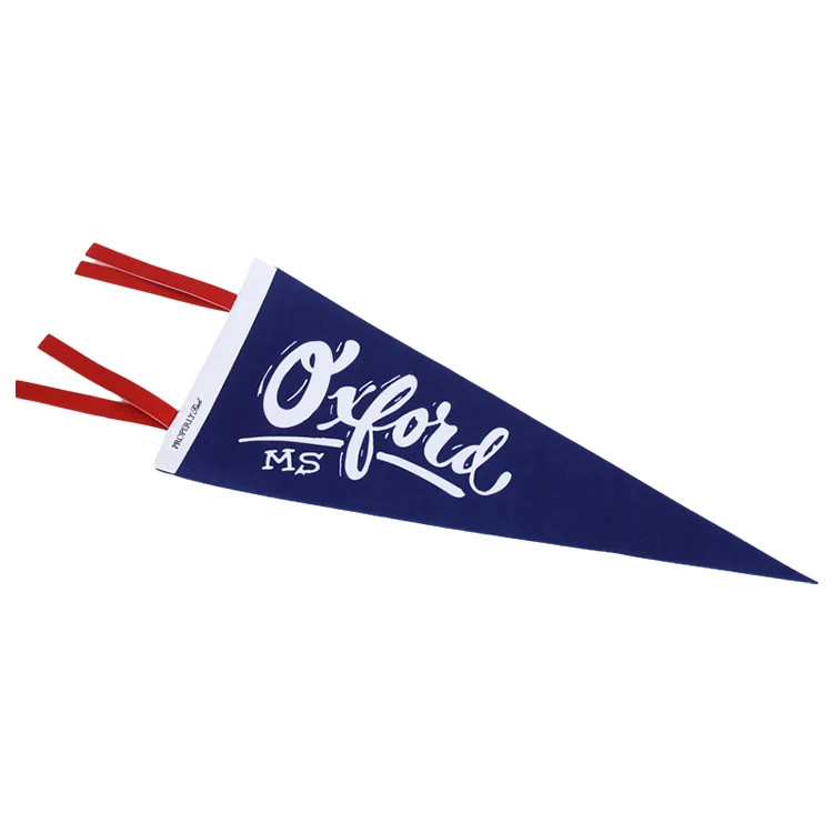 
Promotioal wholesale mini wool felt triangular pennant flag 