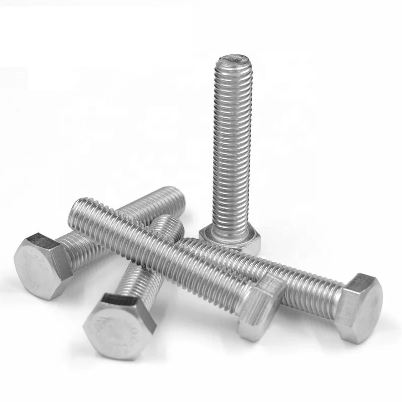 DIN933 Stainless Steel 304 Full Thread hexagon bolt a2 fastener m6 hex bolt (85mm-150mm)