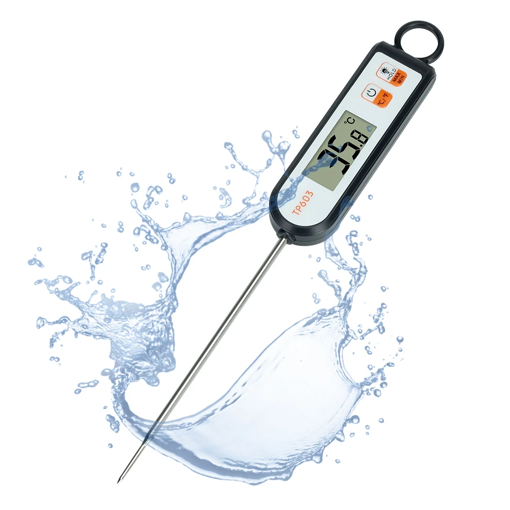 
Amazon Hot Sale IPX 66 Waterproof Digital Kitchen Thermometer For Meat Milk Cooking Food Probe BBQ Electronic Oven Thermometer 