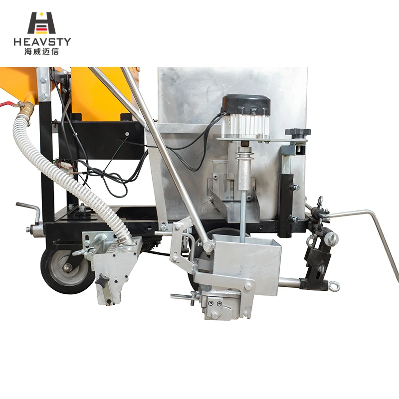 Heavsty MMA Hand Push Two Component Flat Line Screed Box Road Marking Machine