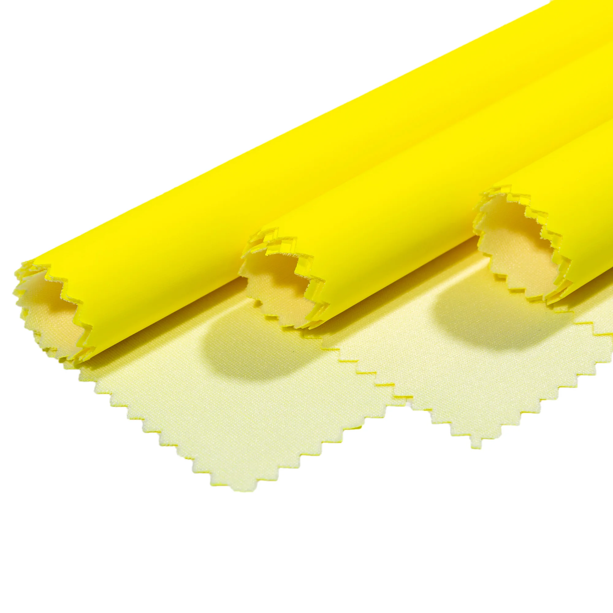 Флуоресцентная желтая высокопрочная полиуретановая ткань En20471 СИЗ для безопасной одежды полиэфирная огнестойкая