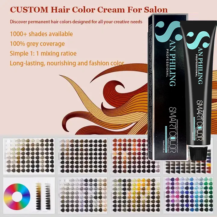 hot selling OEM high quality JiaYing hair products permanent salon color cream hair dye for professional salon hair color cream