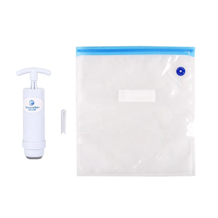5 10 20 Nylon PA PE Transparent vacuum dry sealed compression storage bag with Sealer Air Pump Extractor