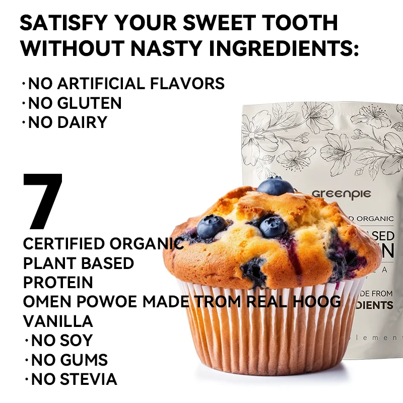 Greenpie Vegan No Allergens Pea Supplement Hydrolyzed Plant Protein Powder Plant Protein Peptide Powder