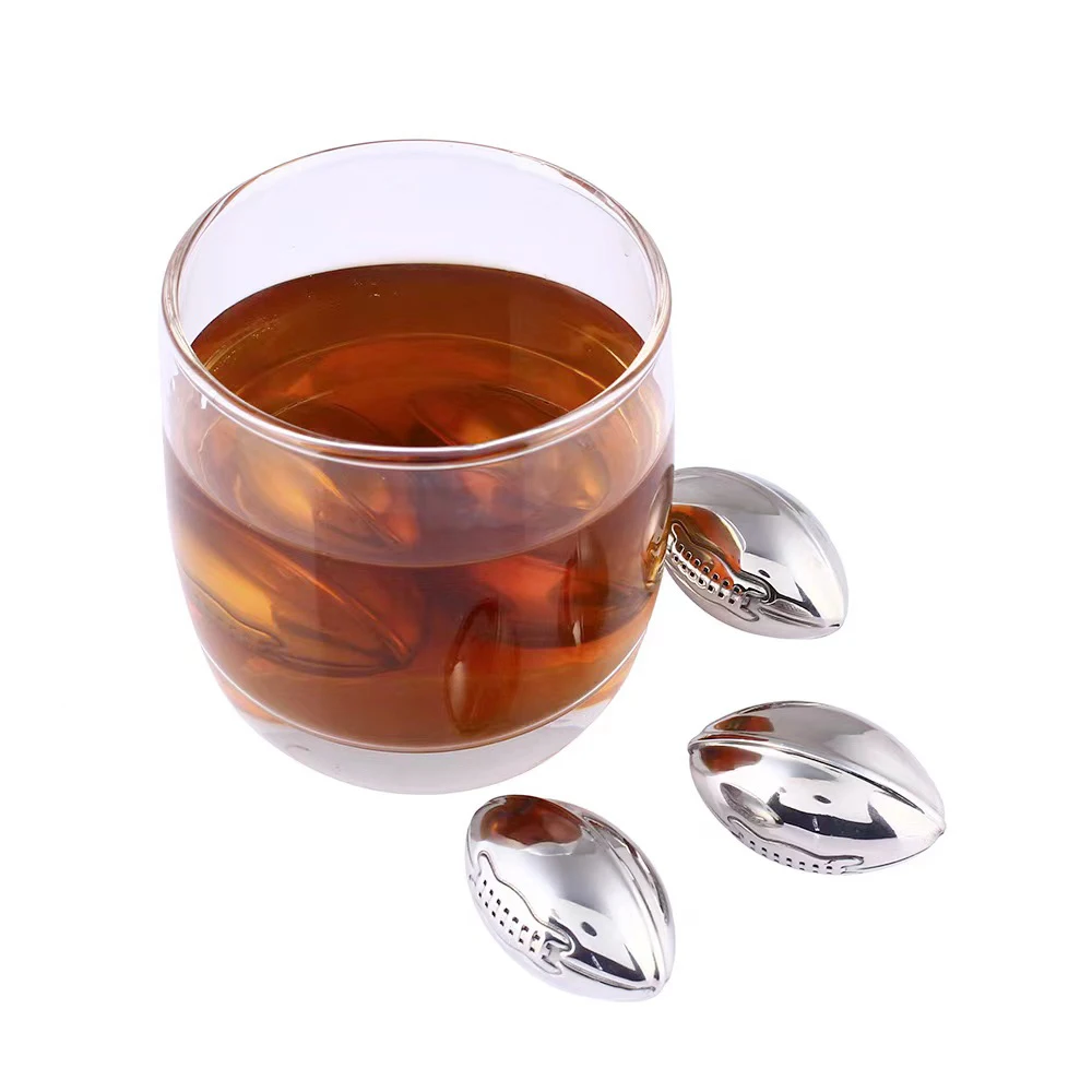Chilling Stones football design Whiskey Ice Cube 304 Stainless Steel Ice Cube for Cola Wine Drink