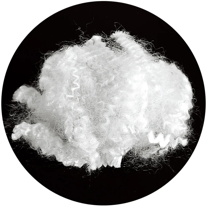 Rongsheng 7D*51mm/64mm virgin polyester staple fiber&pet bottles recycle fiber for furniture