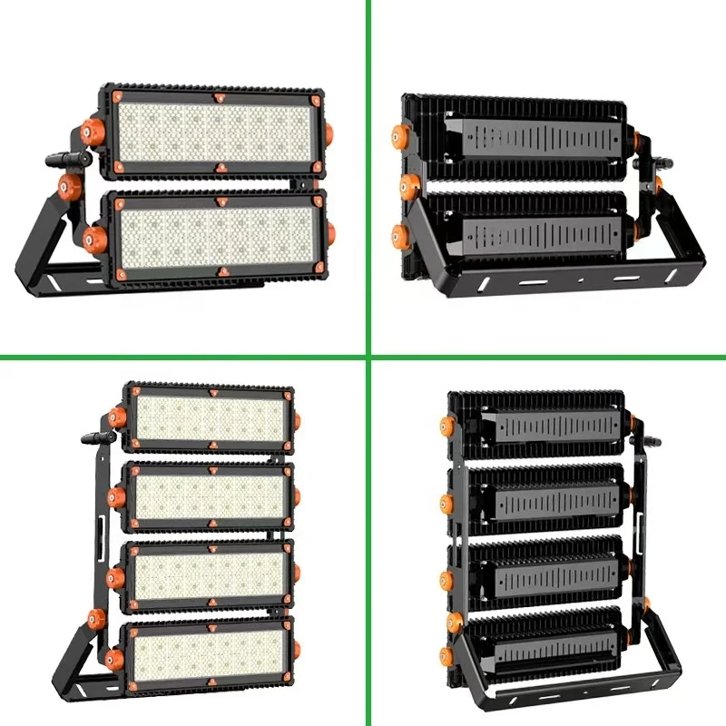 Manufacturing plant OEM/ODM 5 years warrantywaterproof IP67 IK08 Glass self-cleaning1500w  high mast modules flood lights