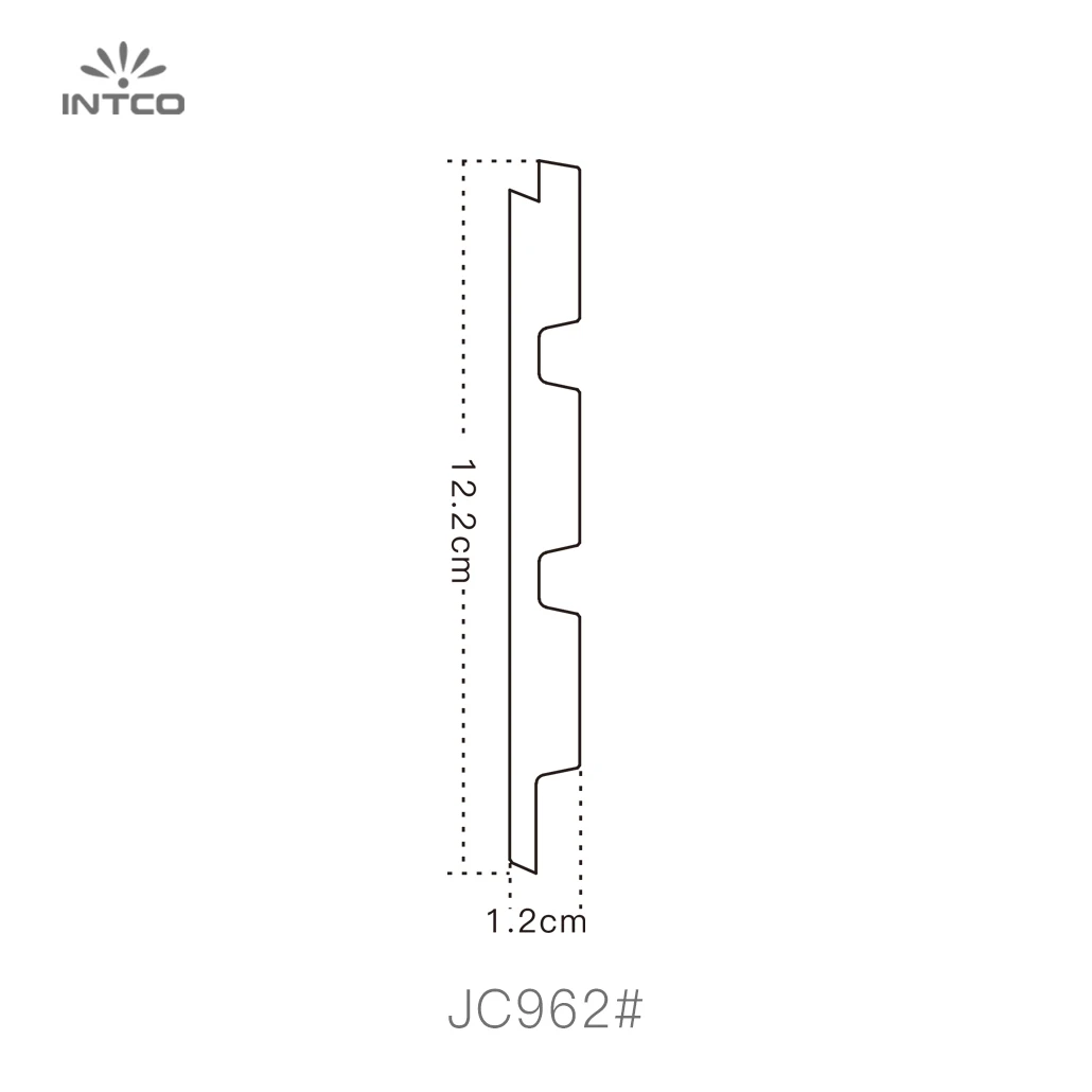 Intco New Arrival Easy to Install Interior Home Decorative Wood Texture Waterproof 3D Wall Panel