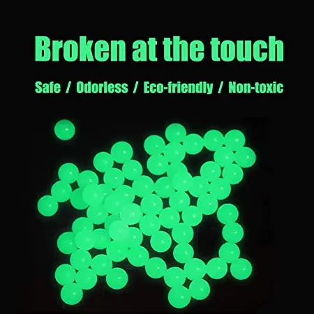 Светящиеся в темноте бусины-патроны, гелевые патроны для гелевого бластера 7 мм-8 мм, светящиеся Сменные патроны для пистолета бластера, гелевого пистолета