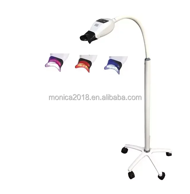 Dental Equipment Floor Type Tooth Whitening Machine For Dentist 3 Colors LED Cold Teeth Whitening LED Light Lamp Instrument