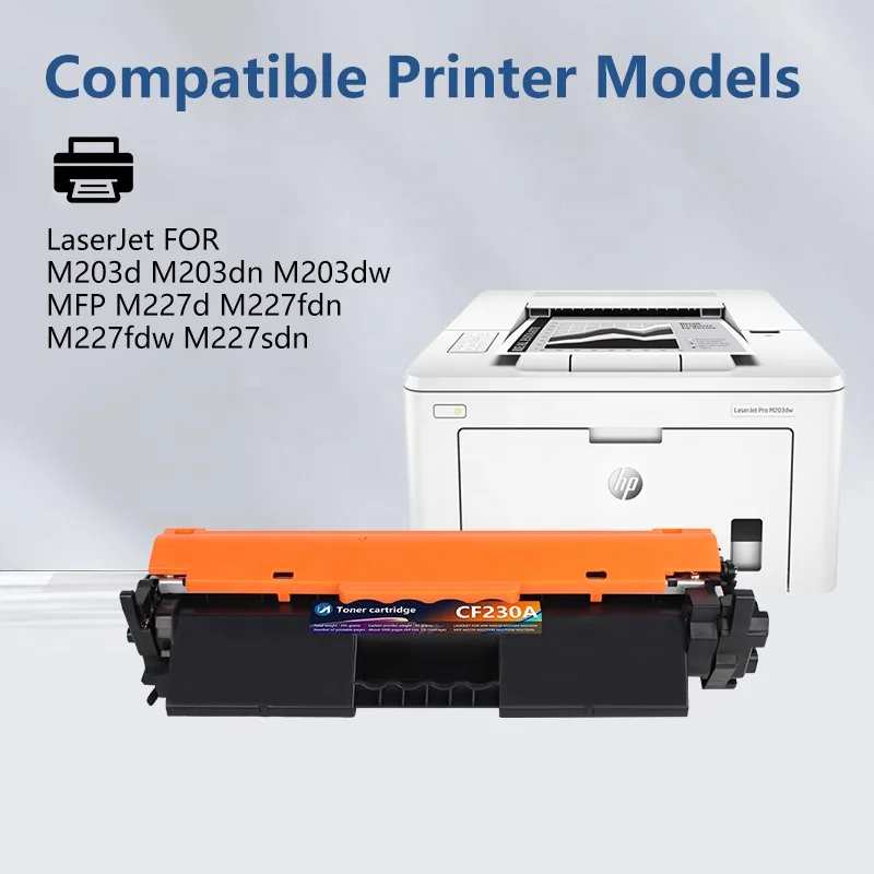 CF230A подходит для лазерного принтера HP M203d/203dn/203dw Laserjet Pro Mfp M227fdn/227fdw