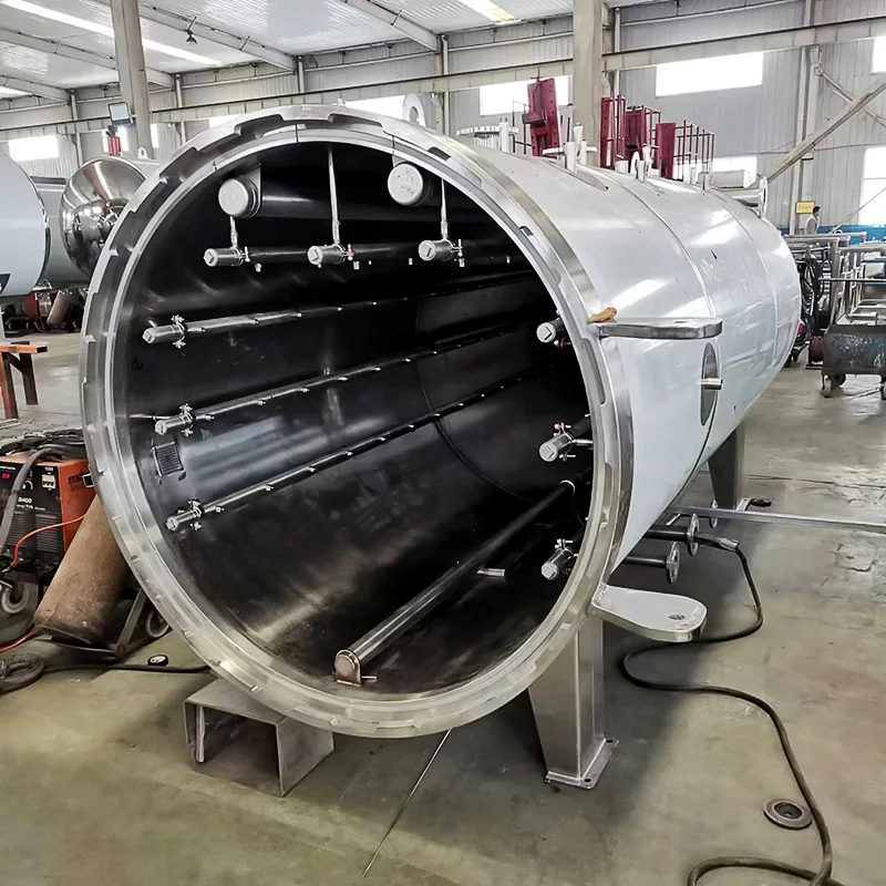 Industrial Spraying Automated Retort Pouch Machine Jars Tin sardine canned Immersion Type Retort Autoclave