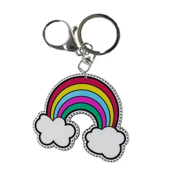 Популярный Кубик Рубика любовь рука Радуга помада губа смайлик вишня новинка брелок для двух сторон картина подарок