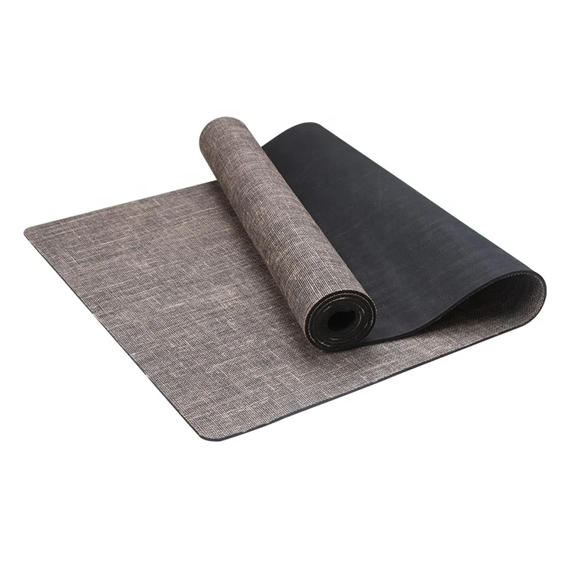 2021 China Wholesale new organic custom jute yoga mat for fitness