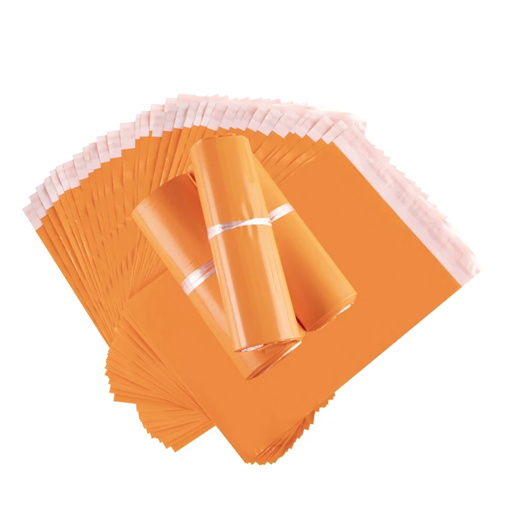 Wholesale The All New Virgin Material Orange Delivery Plastic Poly Mailer Bags