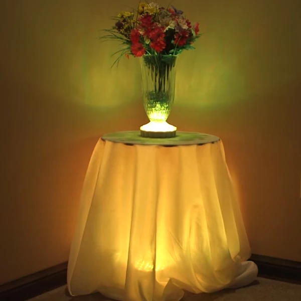 China wholesale New product hot Wedding 6inch IR remote controlled table centerpieces led base light