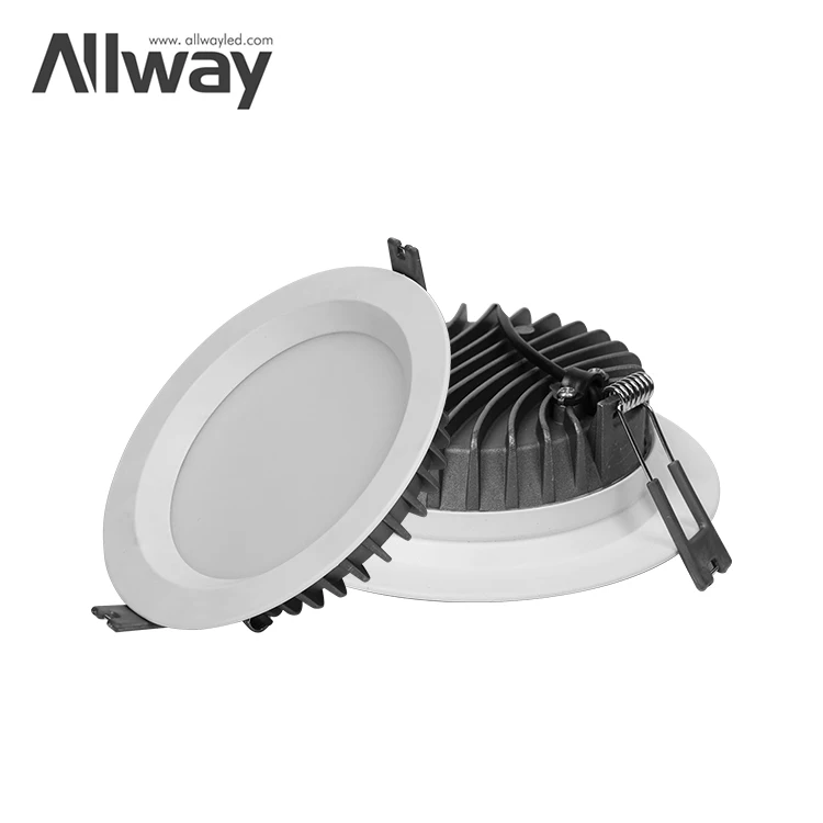 Allway Hot Sale Commercial Aluminum Ceiling Anti-Glare Recessed Down Lights Slim Frame Led Panel Light Housing