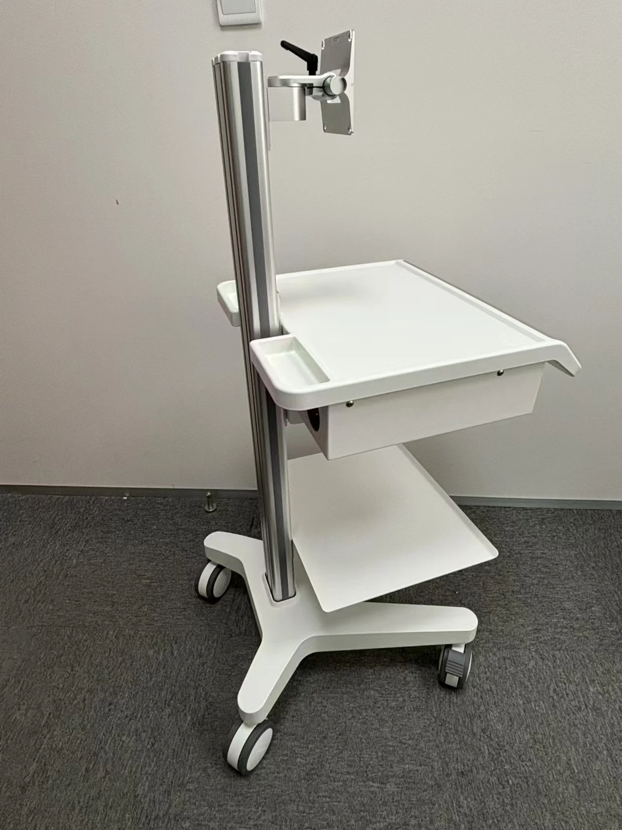 Hospital Gynecological Examination Equipment Optical Colposcope System Medical trolley cart For Electronic colposcope stand