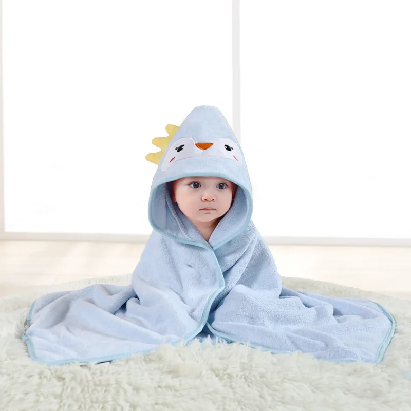 Premium Quality Customized New Style Soft and Fluffy Baby Hooded Organic Beach Towels Bath Towel sets