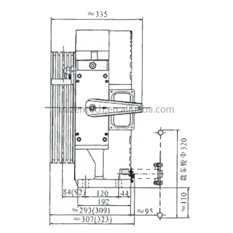 Torin Drive GTW9 Residential Lift Gearless Motor Elevator Traction Machine