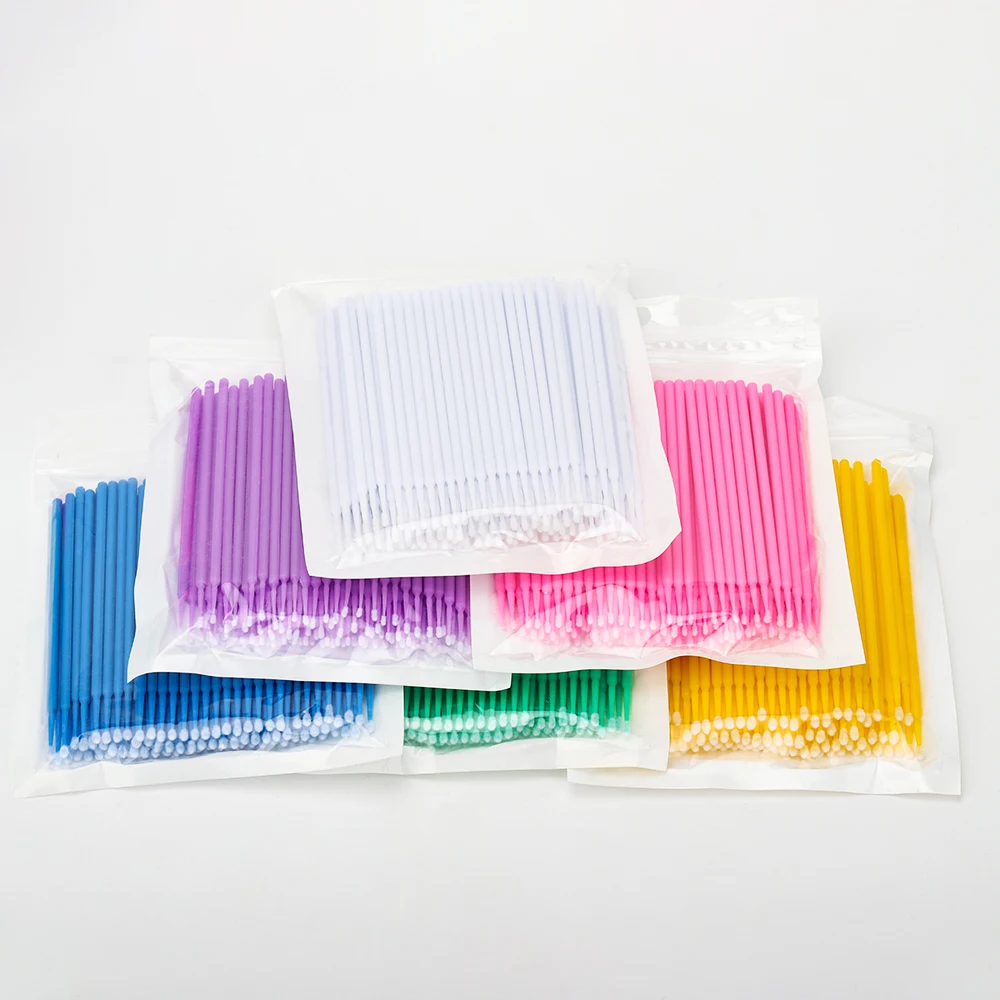 SP EYELASH Factory wholesale 100pcs/bag Micro Brush Disposable Dental Micro Applicator Brush