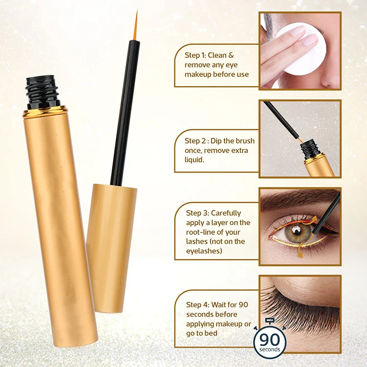 Wholesale Private Label Organic  Eye Lash Growth Serum No Hormone  Safety Eye Lash Enhancing