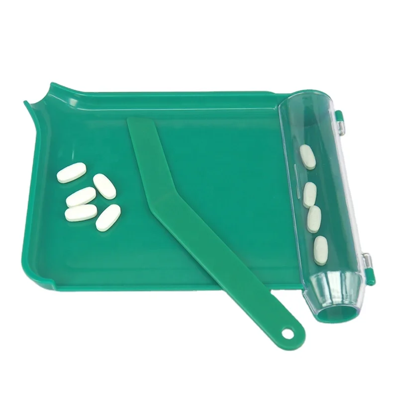 Pharmacy ABS Counting Tray with Plastic Spatula Left Handed to Count Medicine Pills Tablets