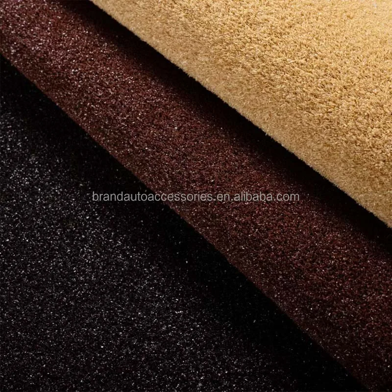 High quality Wholesale velour design PET/100% Polyester material dustproof car carpet roll