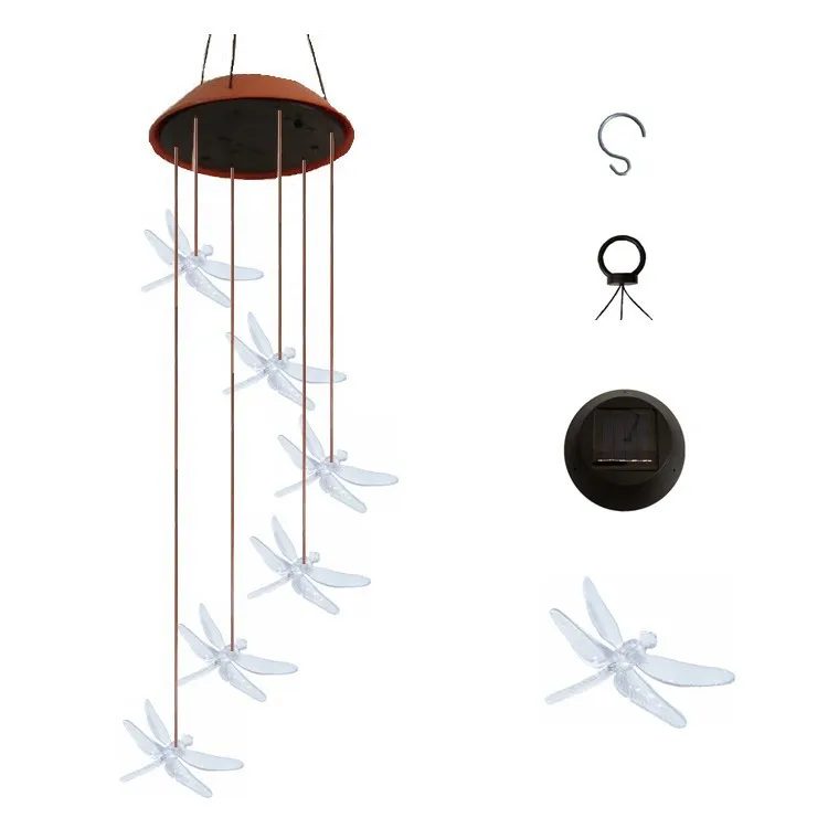 solar power  kerosene lamp shape Wind chimes string LED lights Theme Party Supplies Colorful Novelty Led Lights