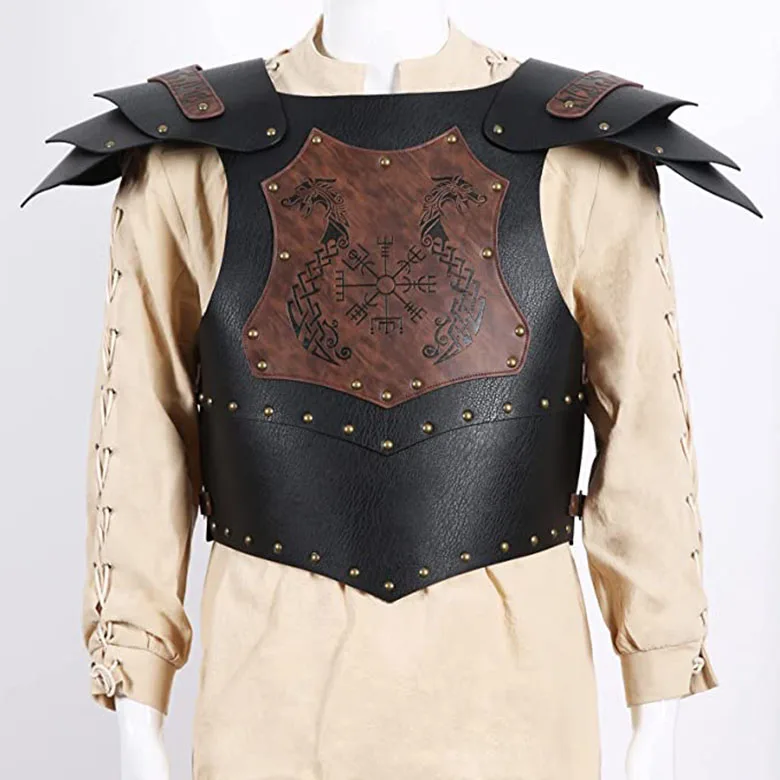 Leather Armor Armor Medieval Viking Style Halloween Cosplay Larp Costume