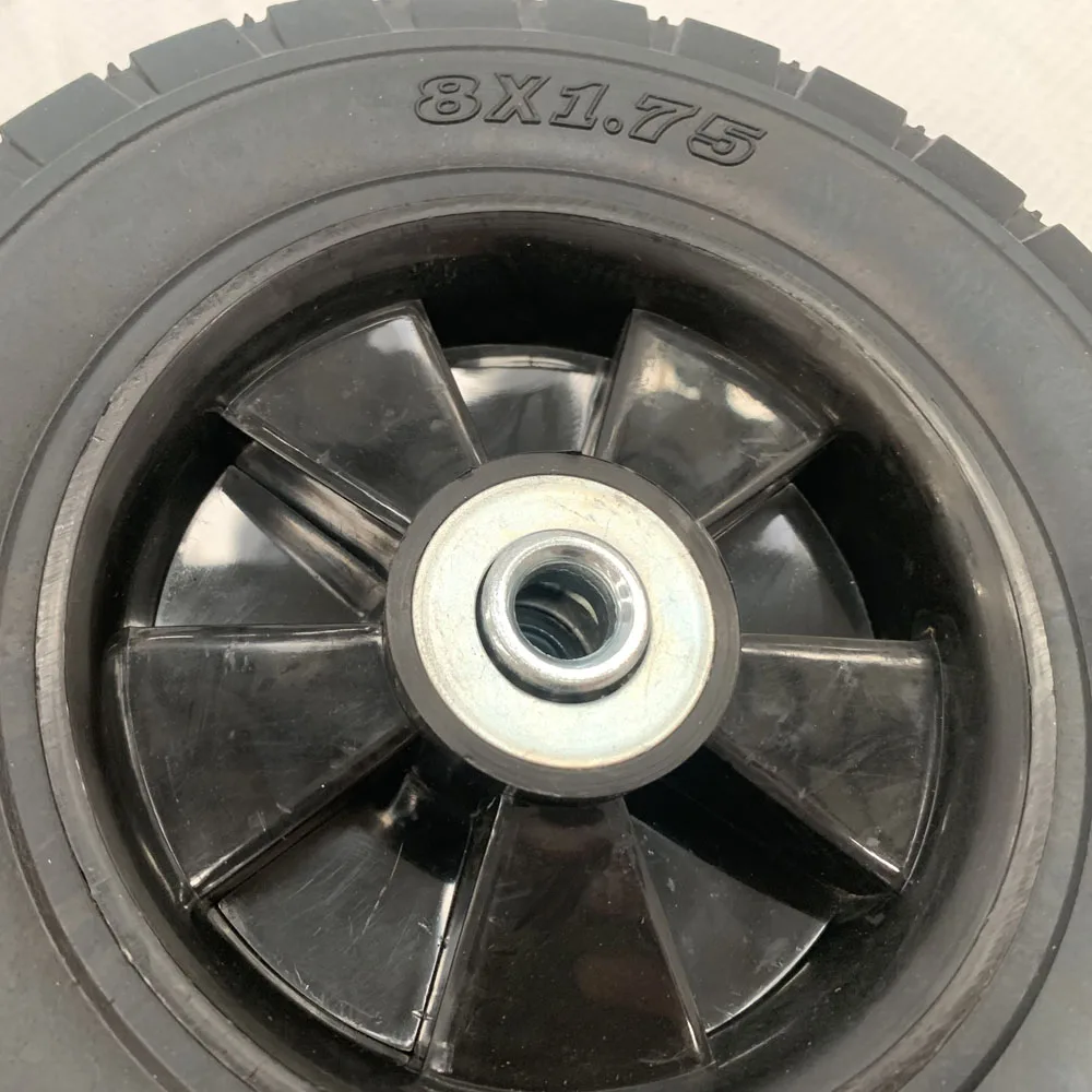 semi pneumatic rubber tire lawn mower rubber wheel 8x1.75 rubber tires