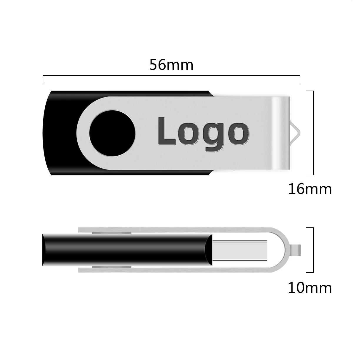OEM Custom Logo Pendrive Wholesale 16gb 32gb 64gb128gb Memoria USB Stick Pen drive Flash USB Disk Swivel USB 3.0 Flash drive