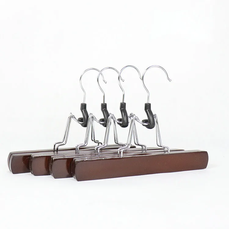 
wholesale hair extension display Skirt clip Non-slip mental hook wig Hanger Solid wood wig stands 