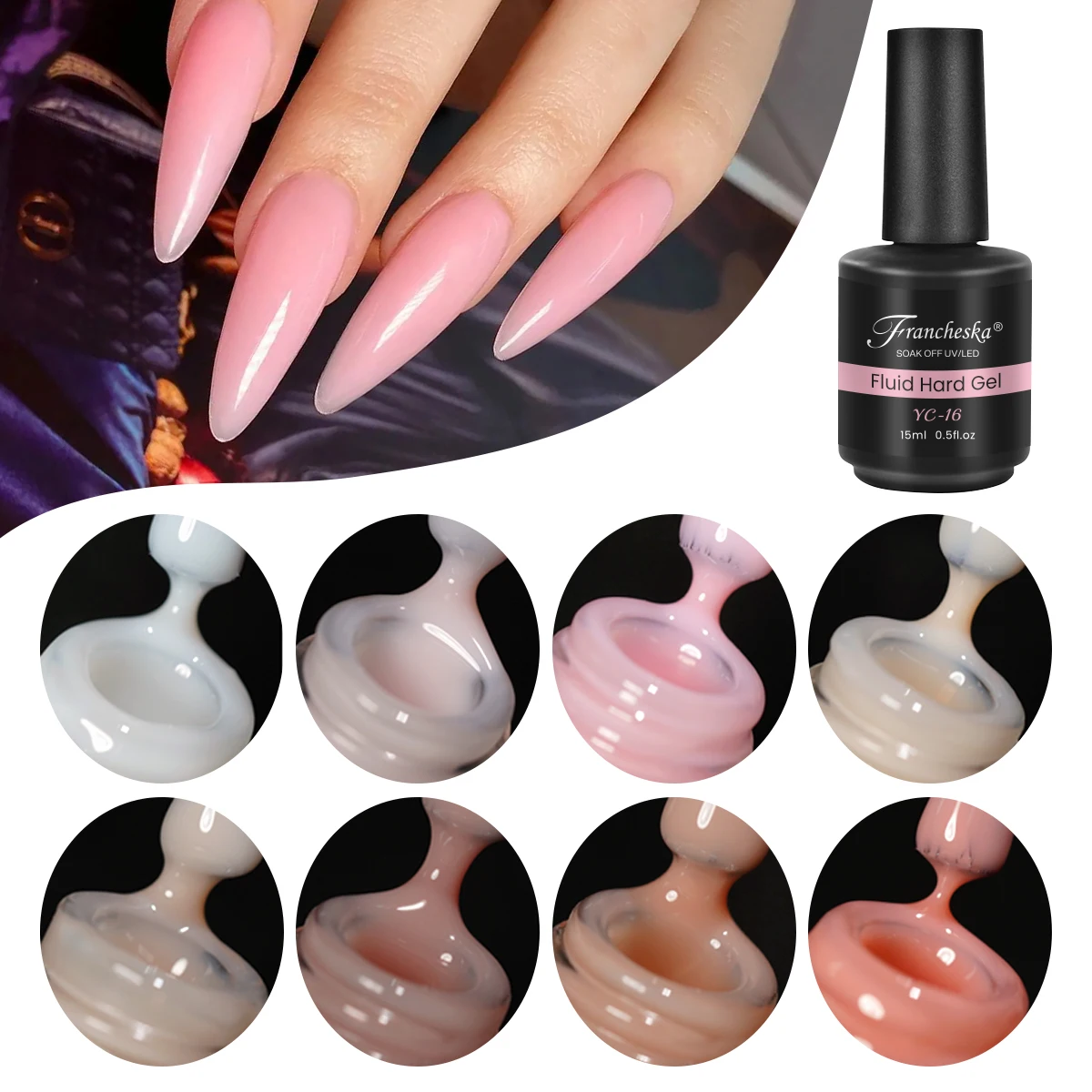 Builder UV Gel in a Bottle Fast Extending UV Poly Gel Liquid Builder for nail stretching