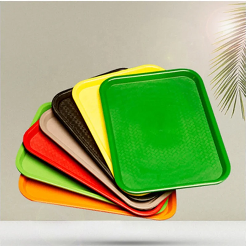 Индивидуальный дизайн быстрого питания Открытый сервировочный лоток чистый цвет частная этикетка сушеные фрукты пластиковый сервировочный лоток