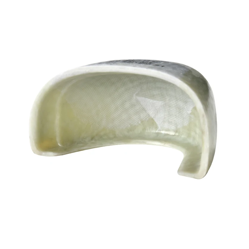 removable fiber glass toe cap for safety shoes with rubber strip