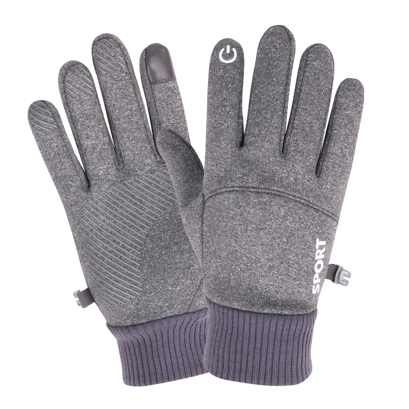 Custom touch screen man hand warm sport bike cycling winter gloves for man