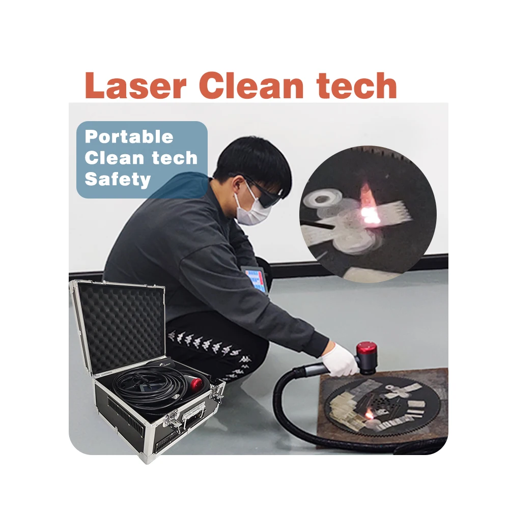 Portable Laser Blasting Machine for Stripping Rust Oil Paint Oxide from Metal