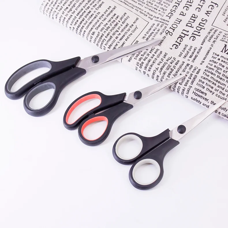 Customized 3 Pack All Purpose Stationery Scissors Stainless Steel Sharp Scissors Set for School Crafting Cutting Paper