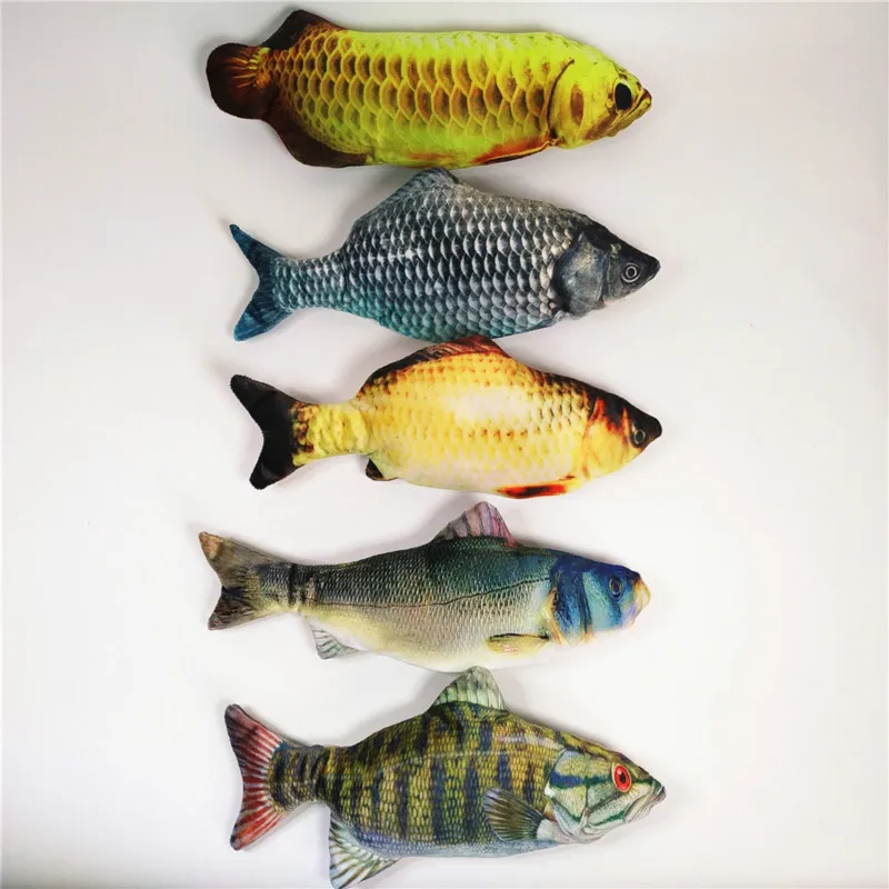 Factory Wholesale Magic Plush 3d Simulation Interactive Usb Charging Dancing Electric Floppy Fish Toy For Cat