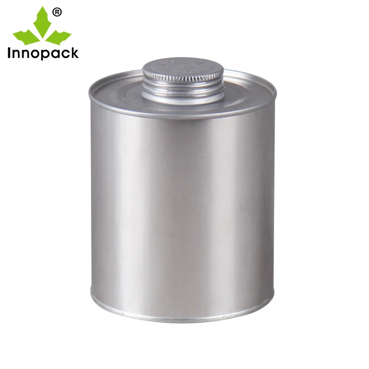 40z 80z metal tin can containers round with  screw top and brush