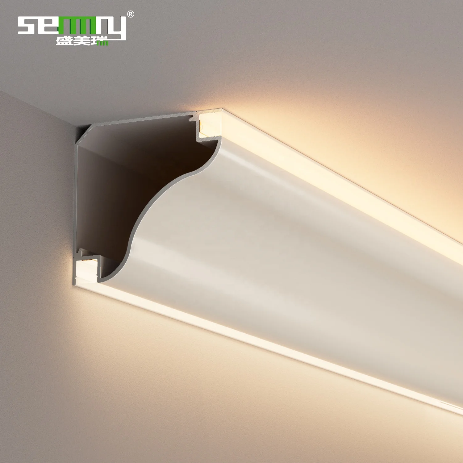 Project-specific ceiling top corner light can be used for hotel ceiling decoration led aluminium profile