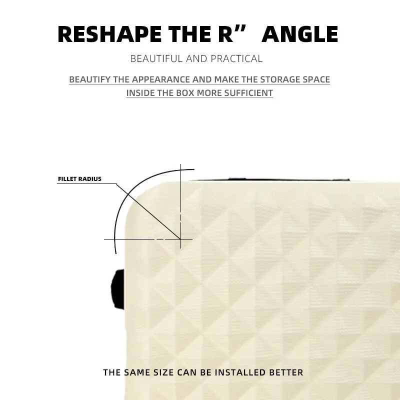 2PCS/SET 14inch Cosmetic Bag 20/24 Inches Girl Students Trolley Case Travel Spinner luggage Woman Rolling Suitcase Boarding Box