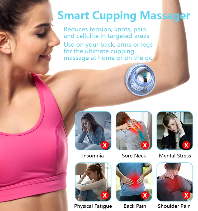 Mini Electric Cupping Massager Vacuum Suction Cup Therapy Massager Electronic Cupping Smart Cupping Therapy Set