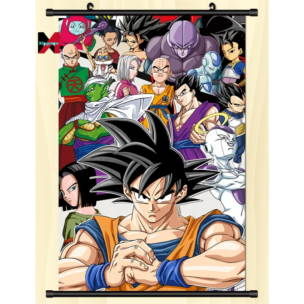 4 size 100 Color High Quality Printed Wall scrolls Waterproof posters for the fans of Anime Dragon DBZ Super as promotion gift