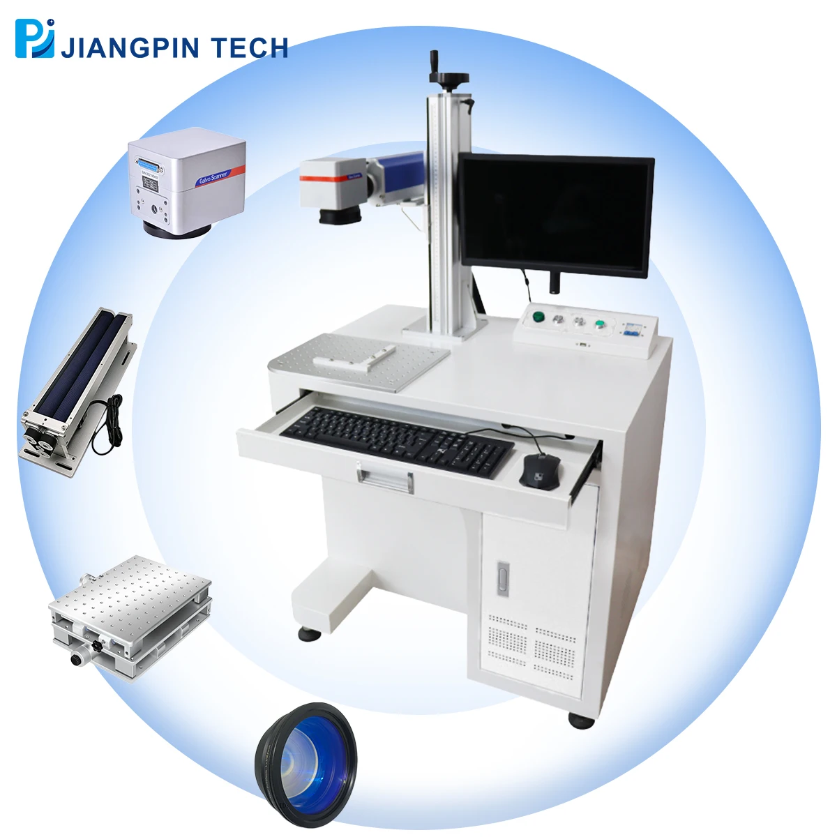 Hot Sale JPT Mopa 30w Laser Marking Machine 20w 30w 50w Fiber Laser Wave For Engraving Metal Marking